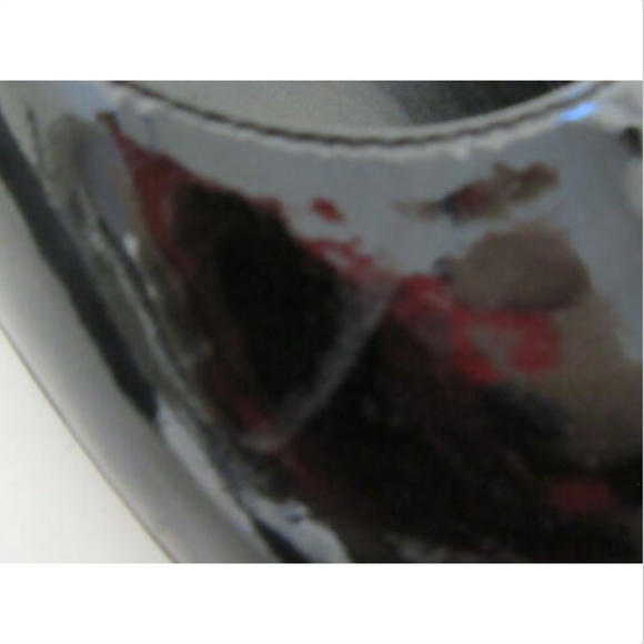 GIORGIO ARMANI Black Patent Leather hells sz 40 - Picture 6 of 8